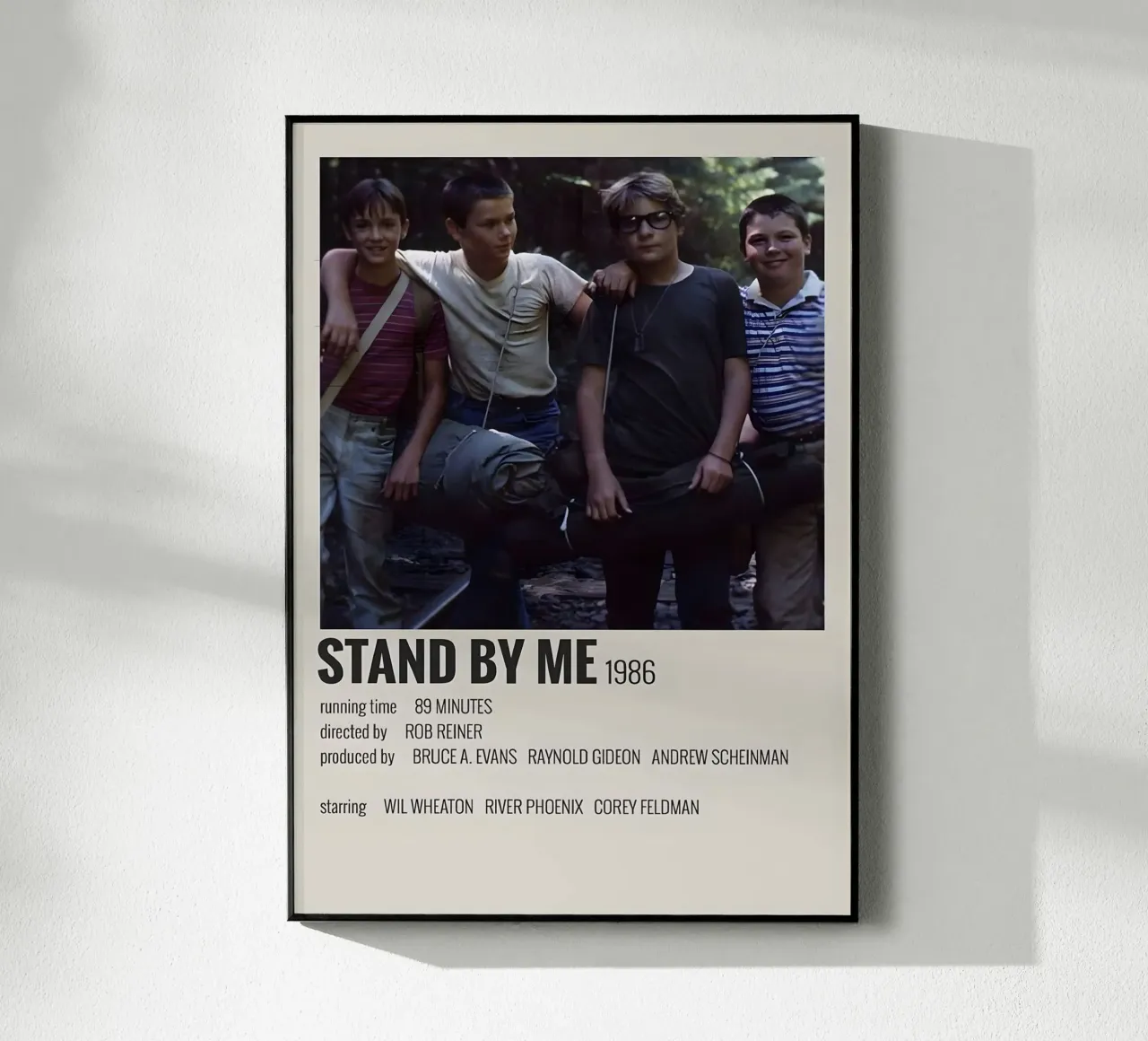 STAND BY ME 1986 acrylic glass by MVFminimalist