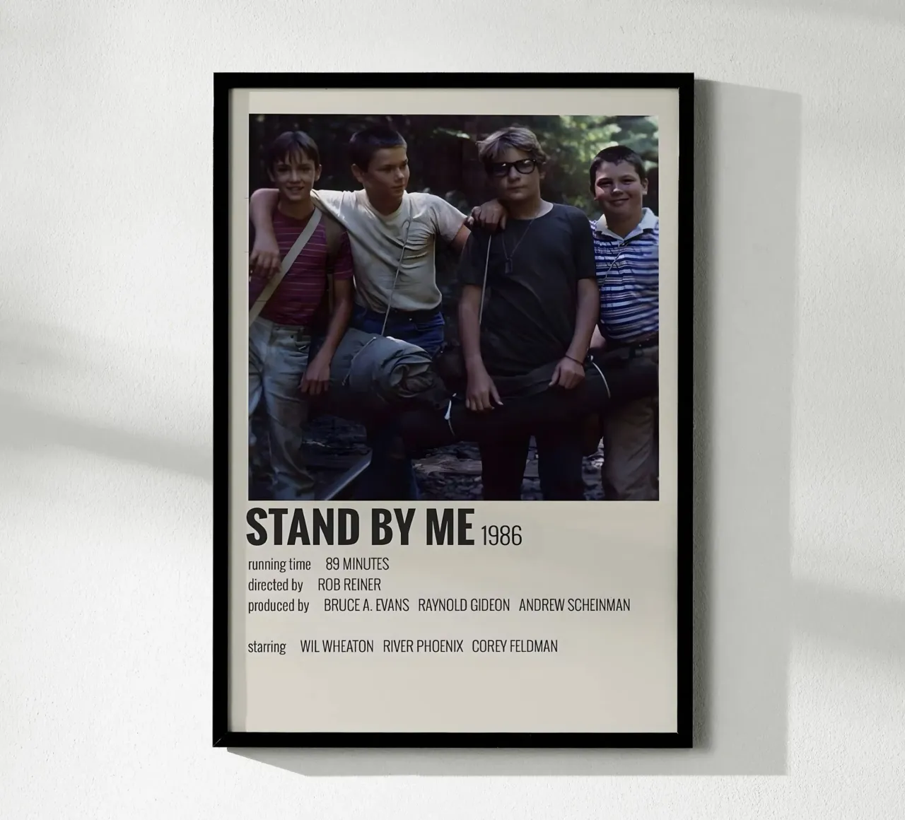 STAND BY ME 1986 poster by MVFminimalist