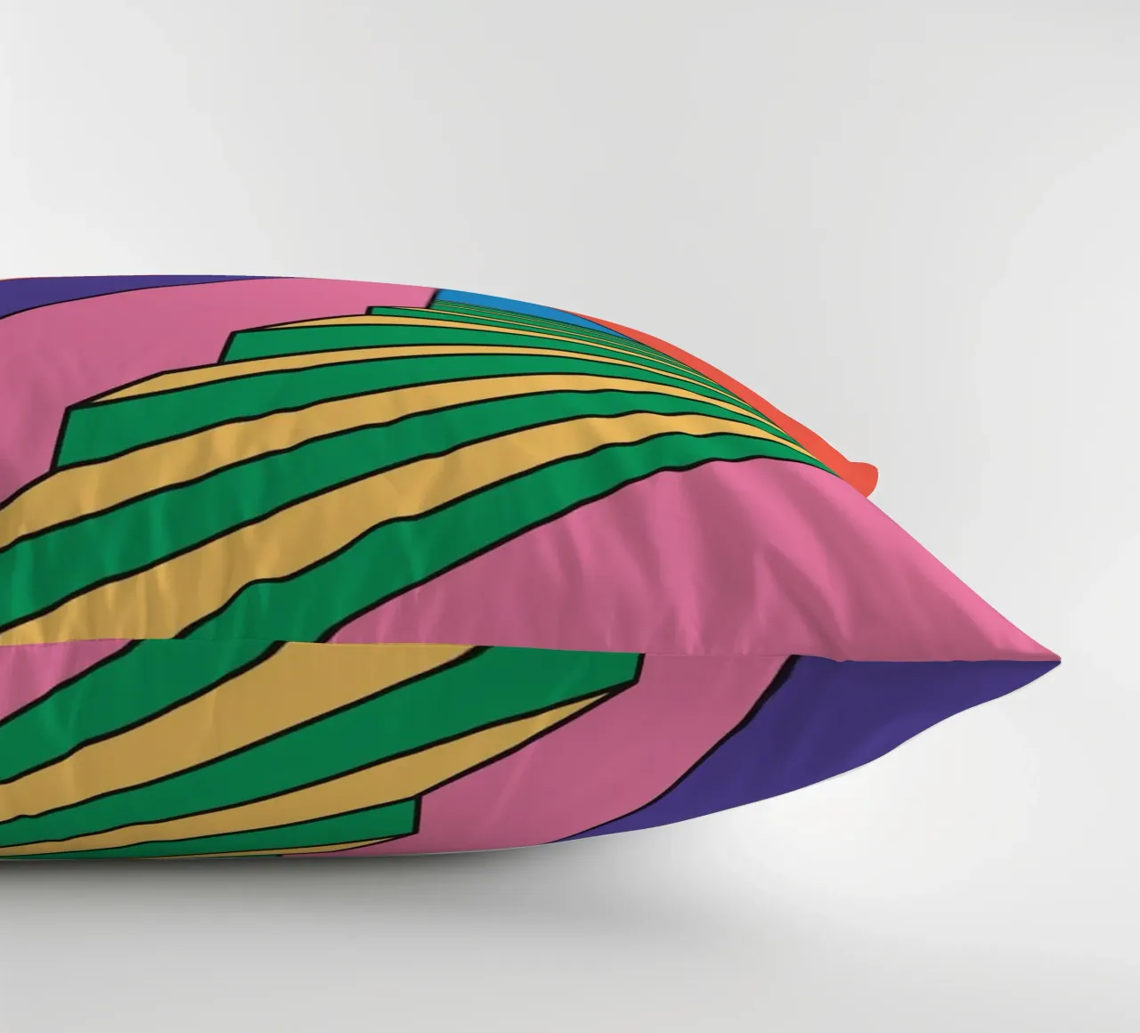 Scala colorata e vibrante cuscino da galihstudio