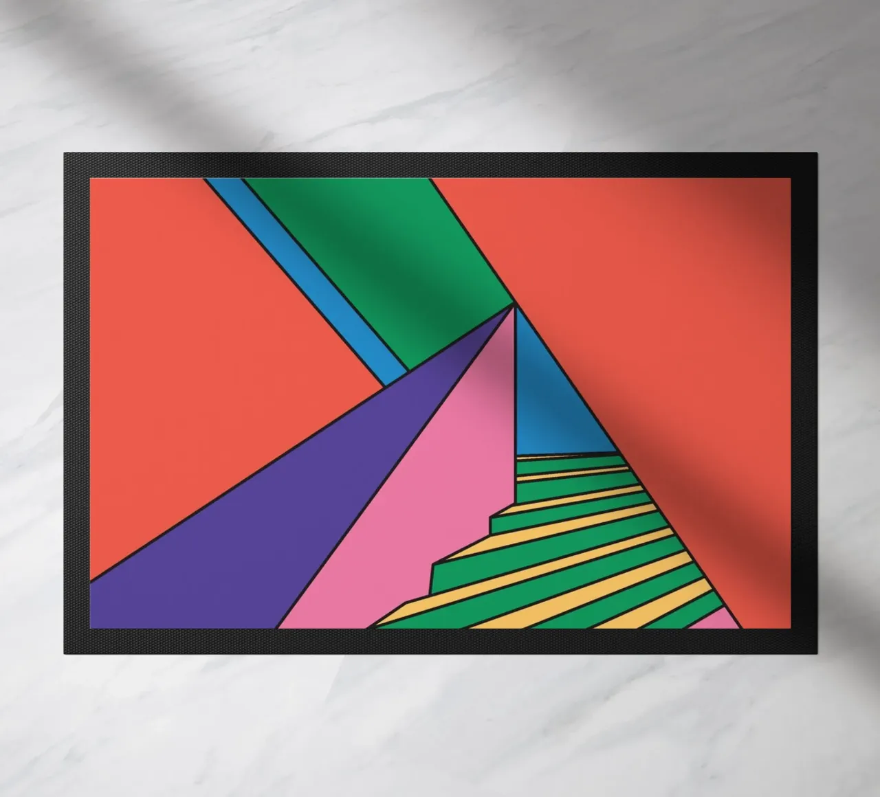 Scala colorata e vibrante zerbino da galihstudio