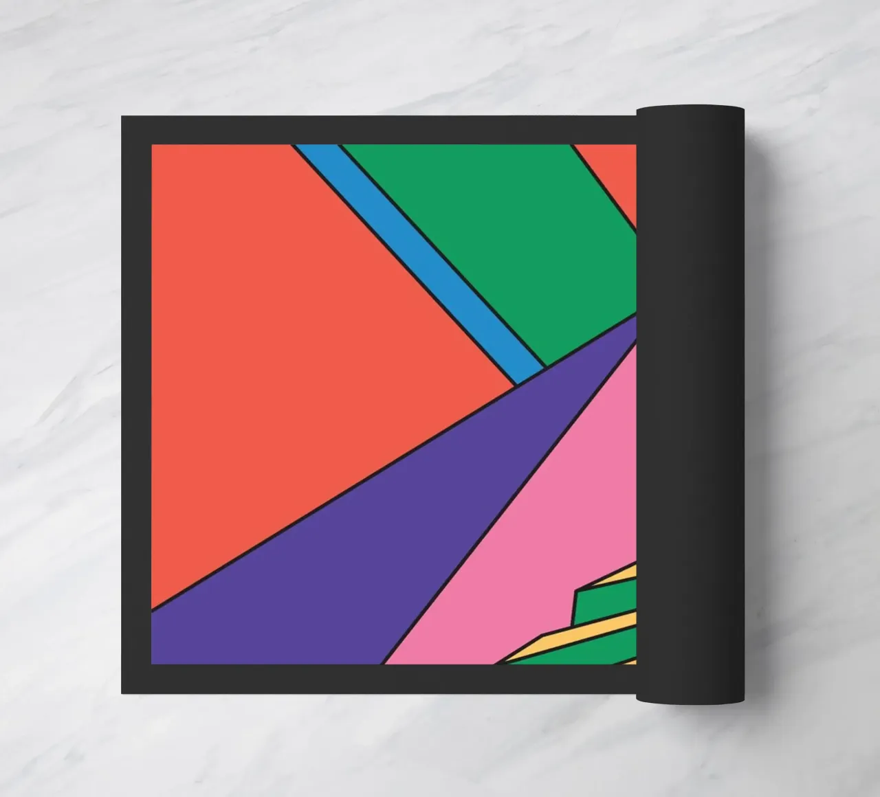 Scala colorata e vibrante zerbino da galihstudio