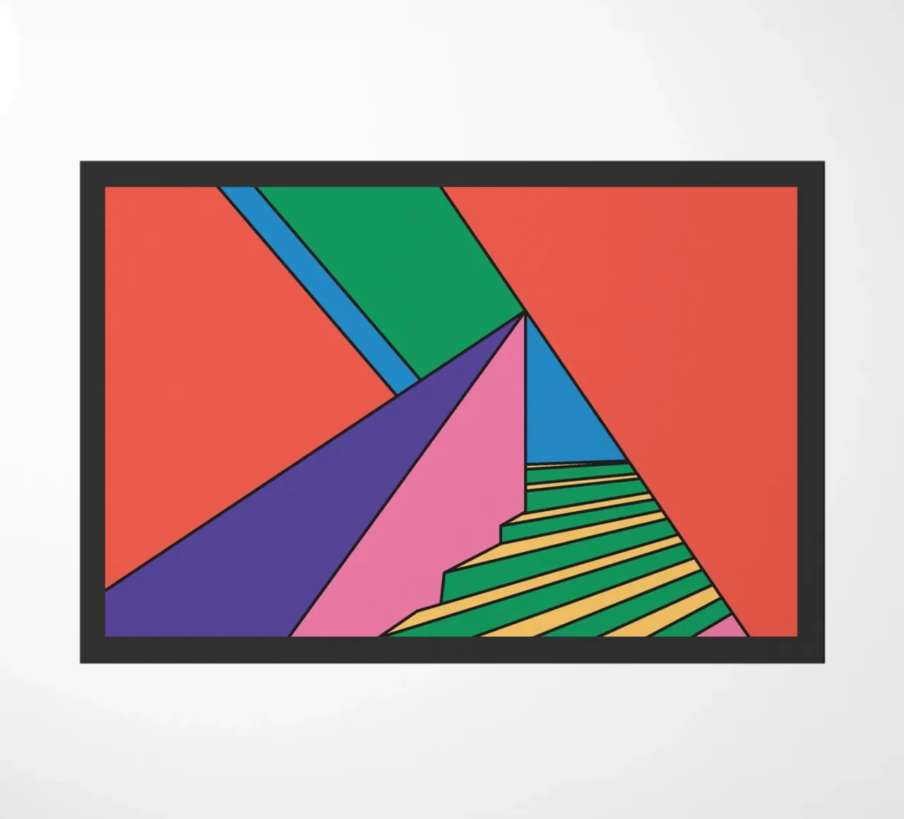 Scala colorata e vibrante zerbino da galihstudio