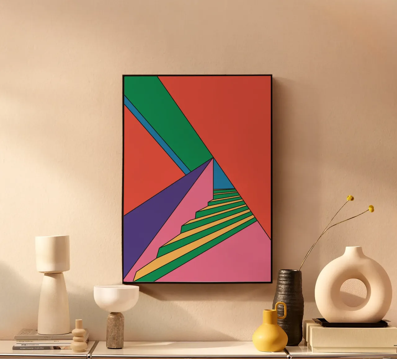 Scala colorata e vibrante plexiglass da galihstudio