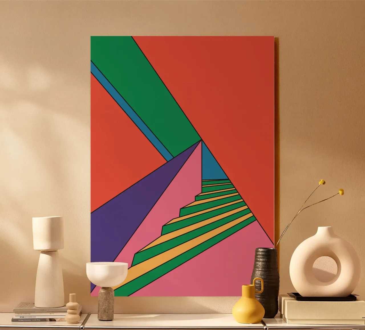 Scala colorata e vibrante plexiglass da galihstudio