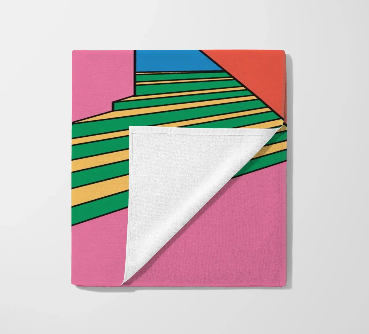 Scala colorata e vibrante telo mare da galihstudio