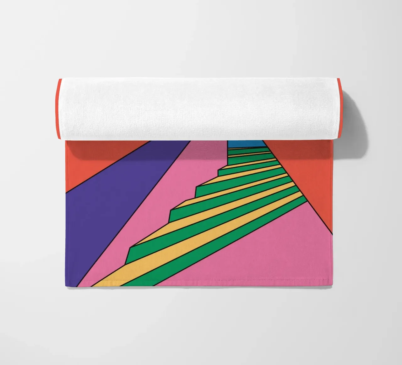 Scala colorata e vibrante telo mare da galihstudio