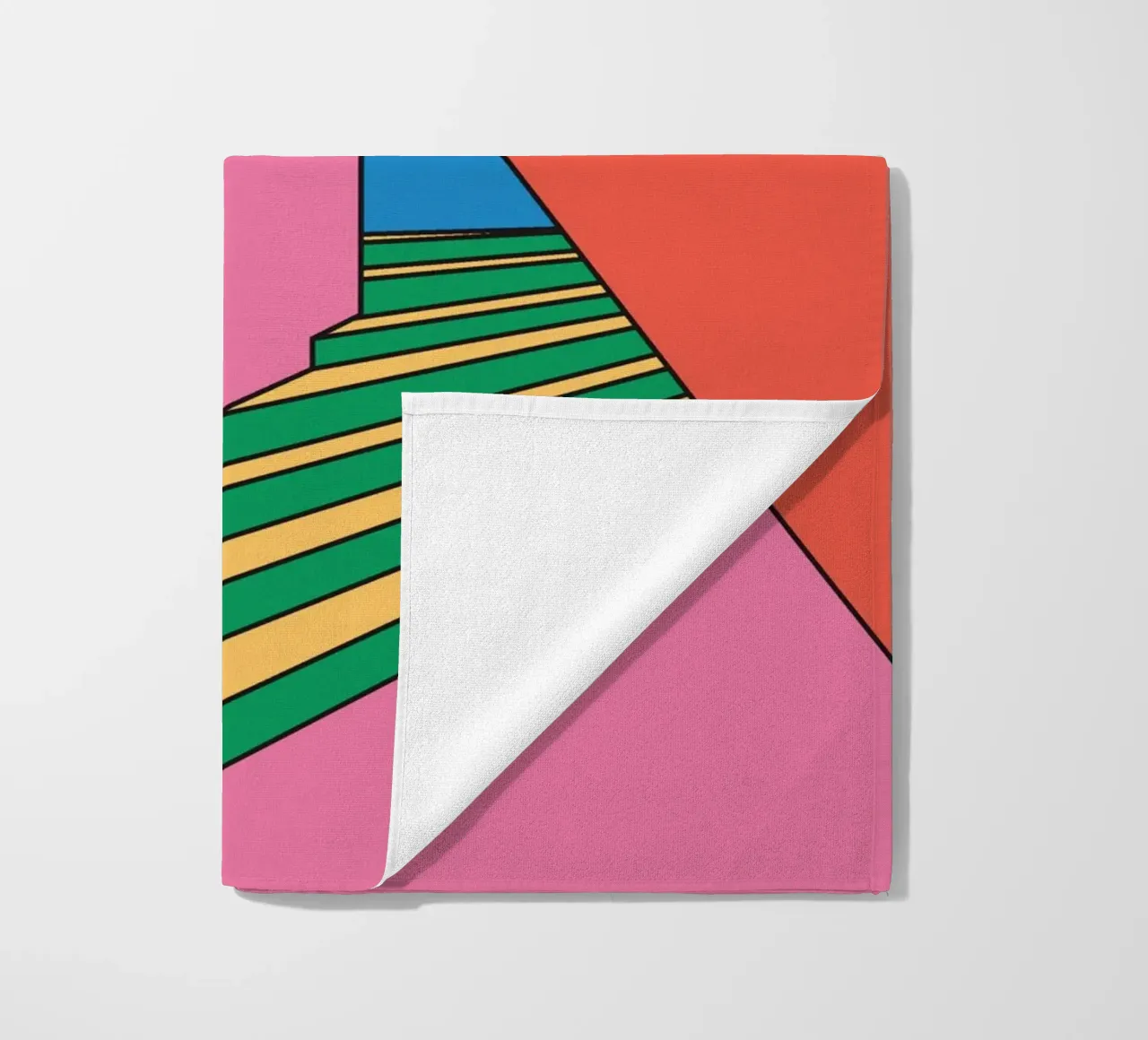 Scala colorata e vibrante telo mare da galihstudio