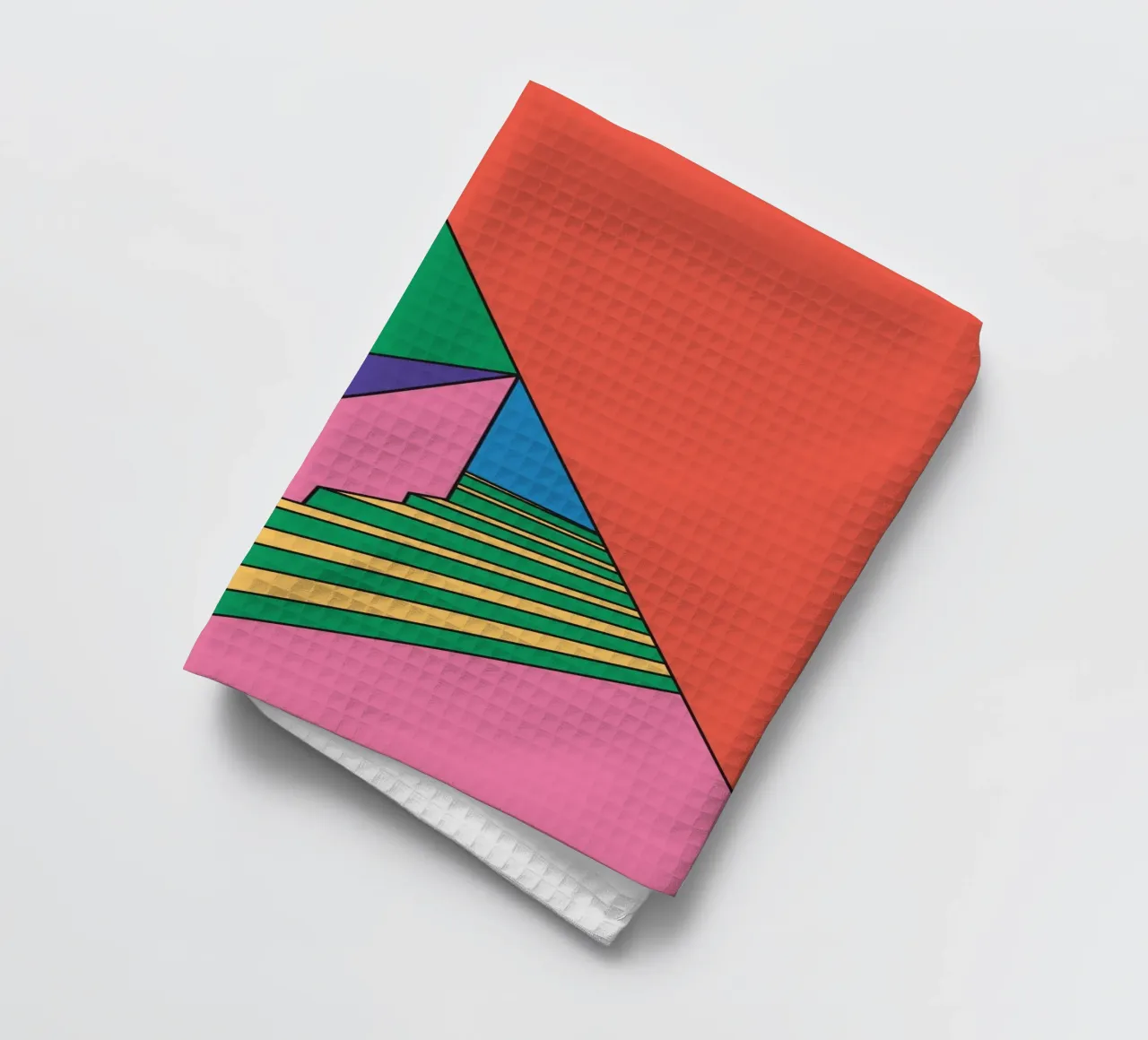 Scala colorata e vibrante canovaccio da cucina da galihstudio