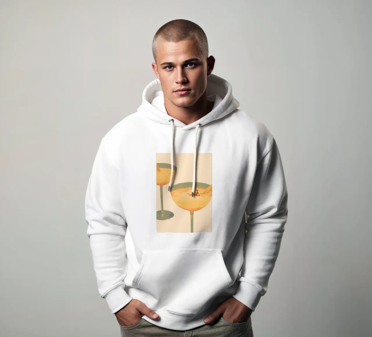 Maarten Leon - Vakantie in een glas No1 Print hoodie van weimann shop