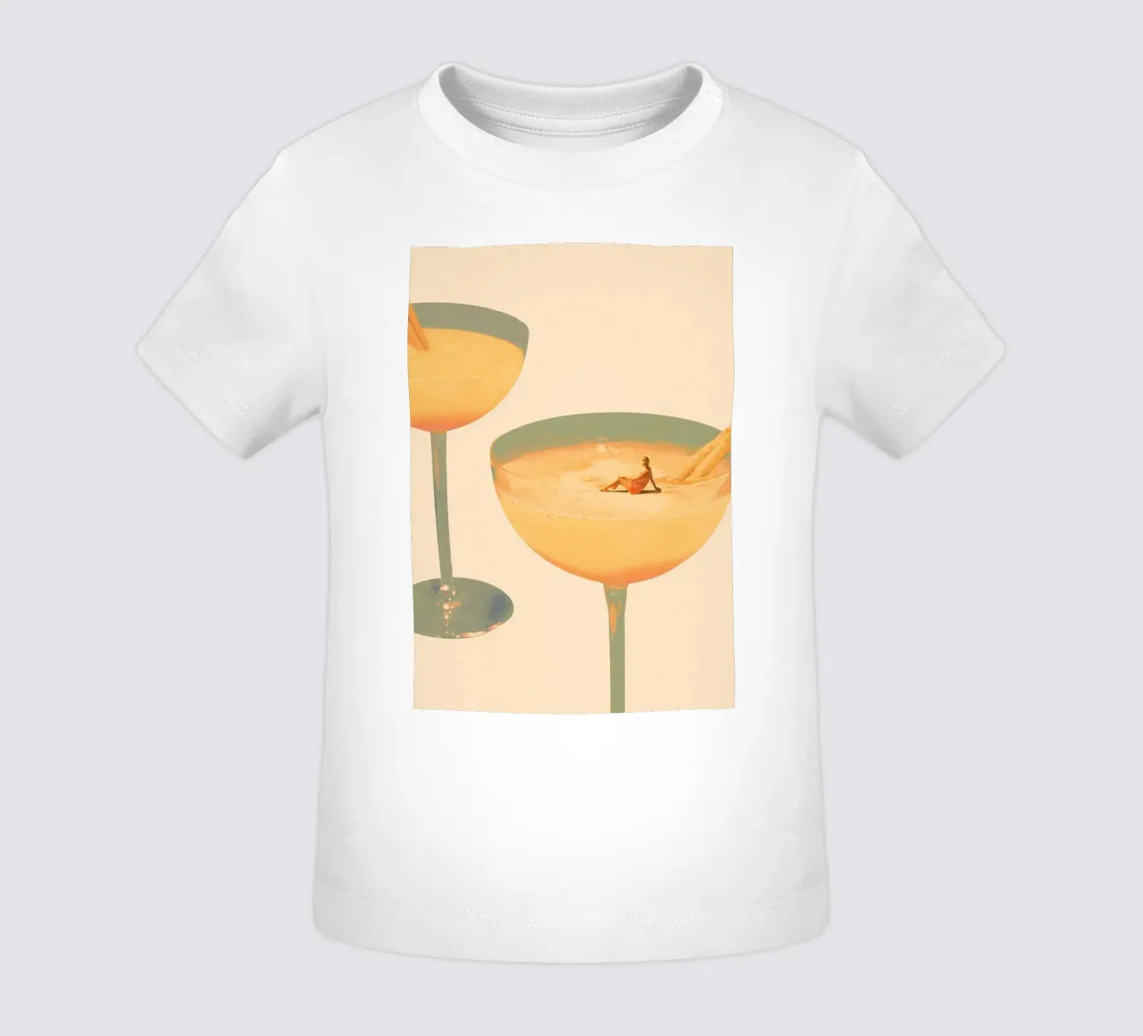 Maarten Leon - Vacanze in un bicchiere No1 Print maglietta neonato da weimann shop