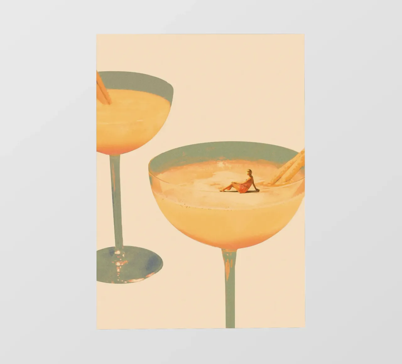 Maarten Leon - Vacanze in un bicchiere No1 Print pellicola backlit da weimann shop