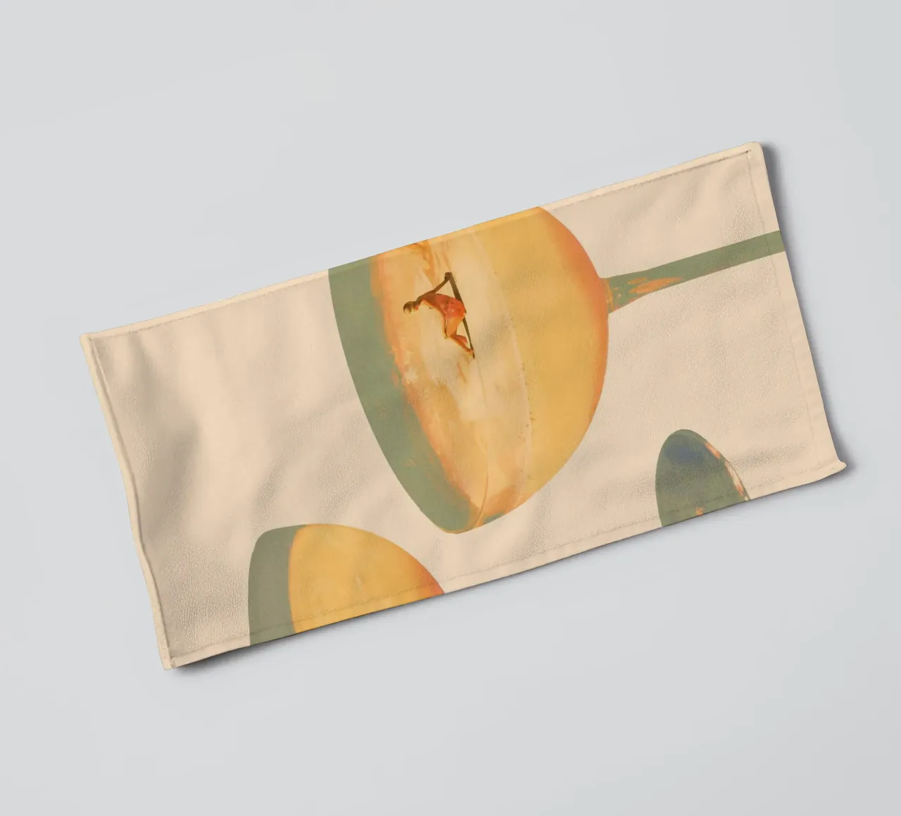 Maarten Leon - Vacanze in un bicchiere No1 Print asciugamano da bagno da weimann shop
