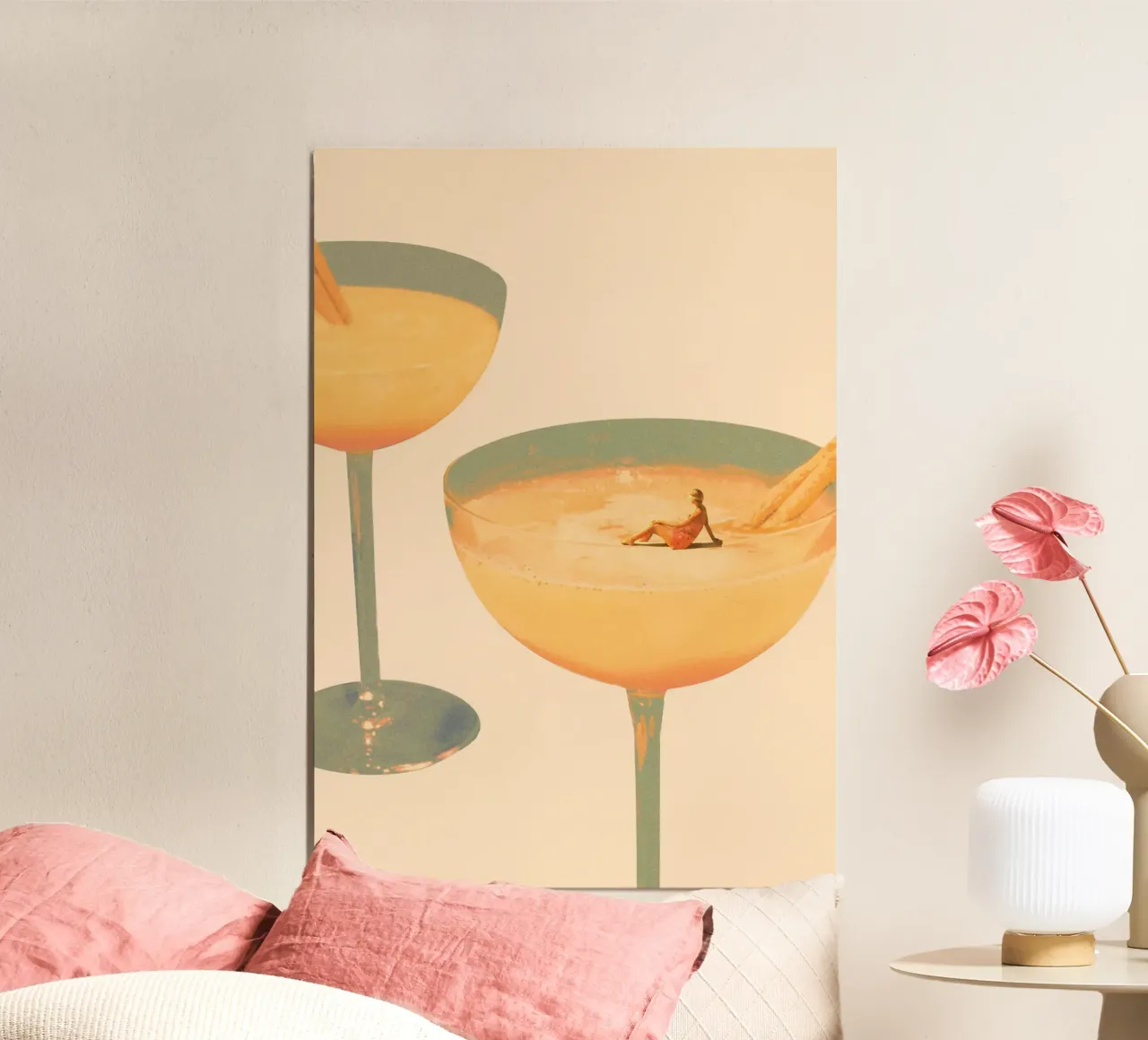 Maarten Leon - Vacanze in un bicchiere No1 Print alluminio dibond da weimann shop