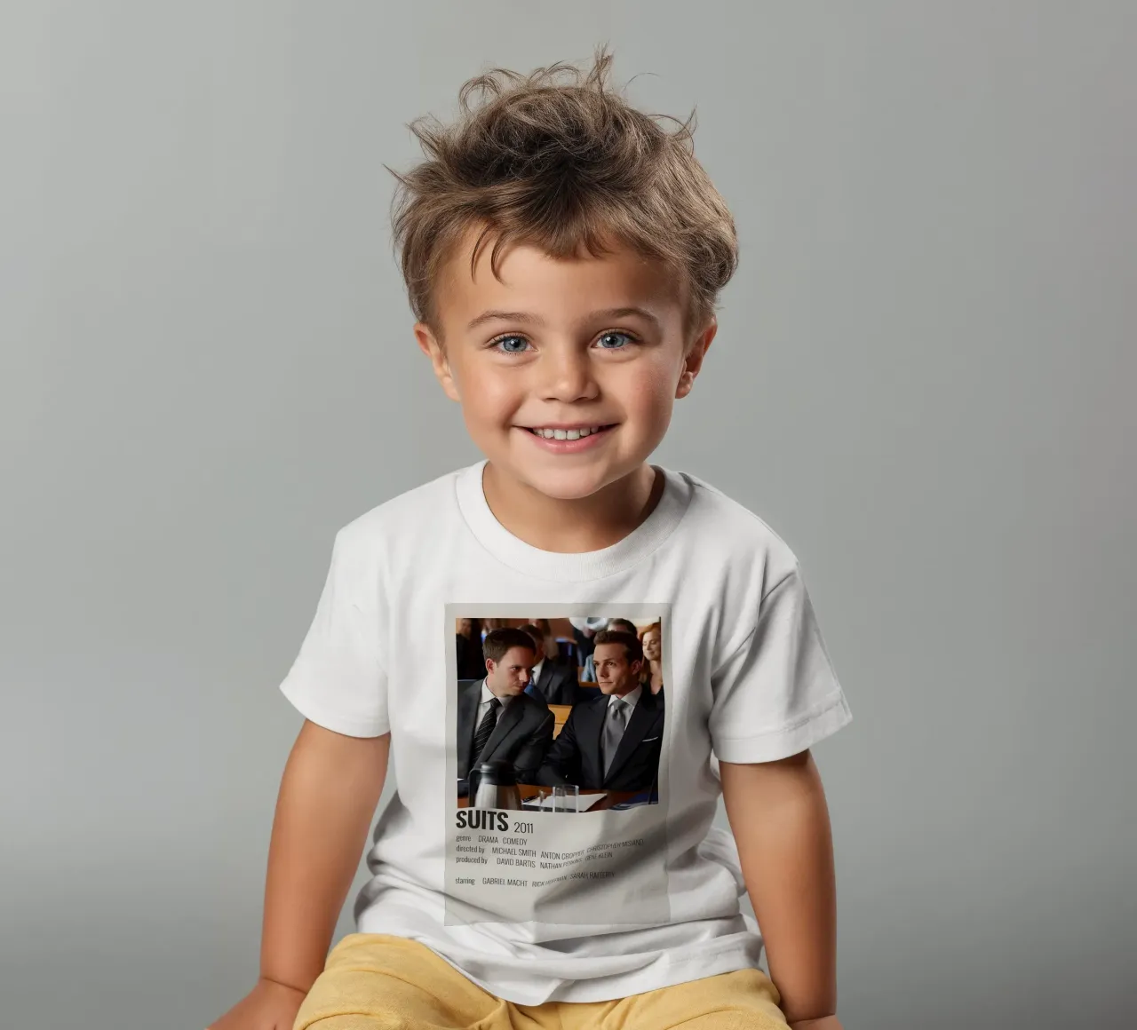 SUITS 2011 kids t-shirt by MVFminimalist