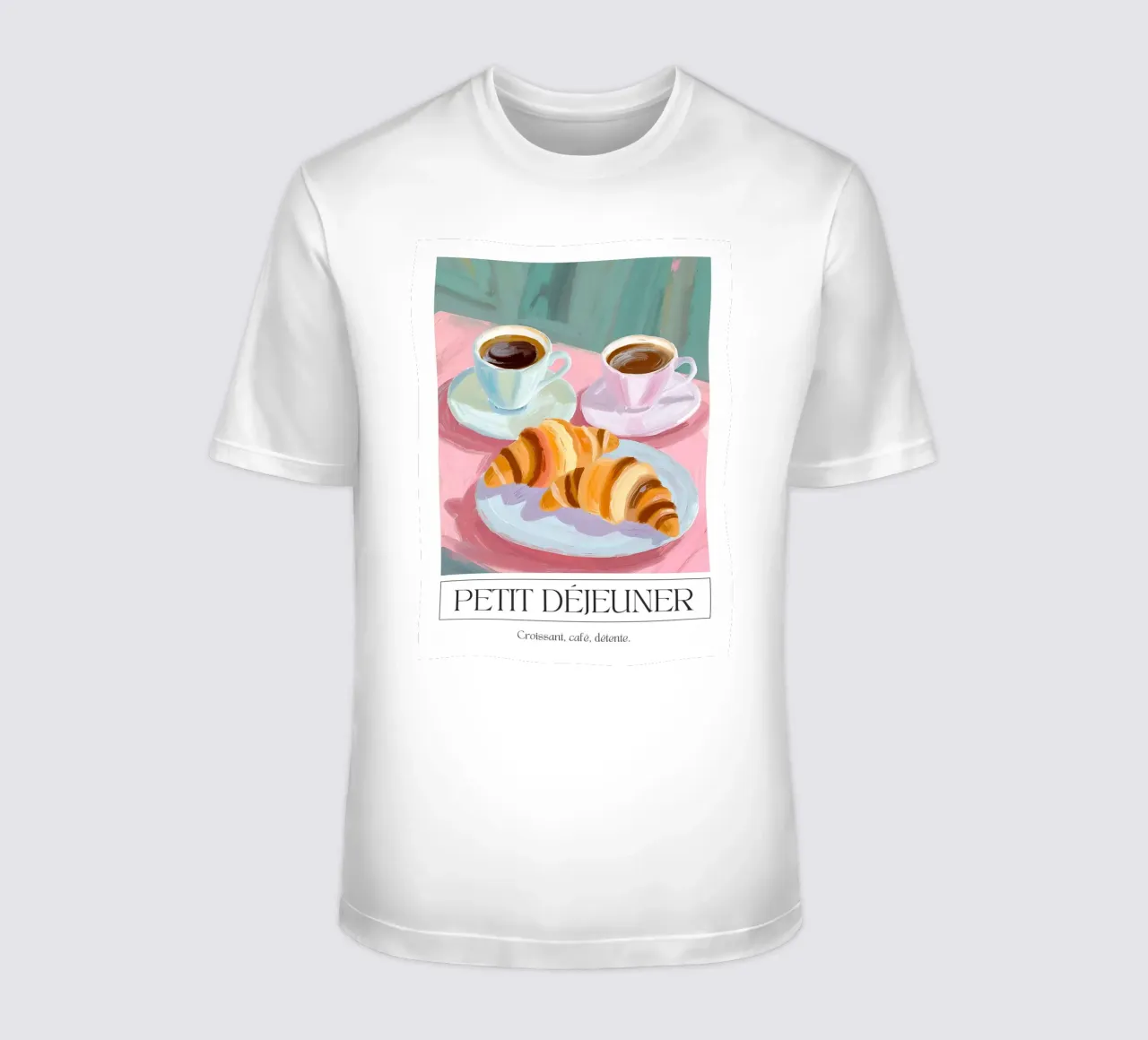 Colazione - Croissant, caffè, relax t-shirt da leslie shop