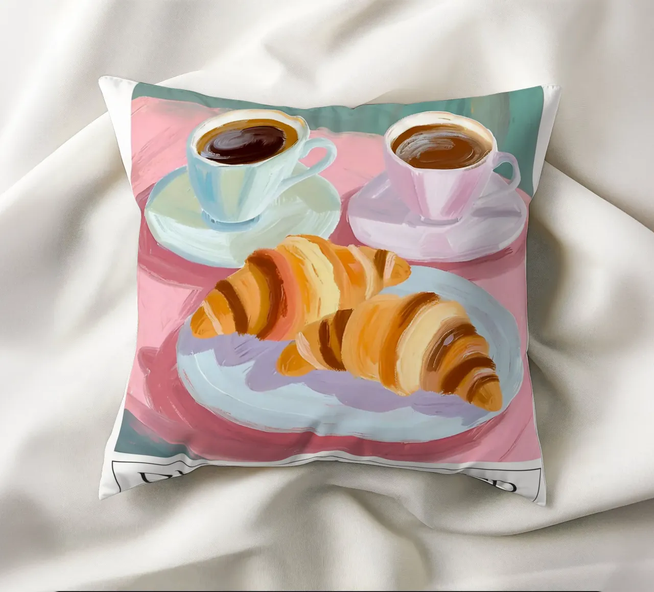 Colazione - Croissant, caffè, relax cuscino da leslie shop