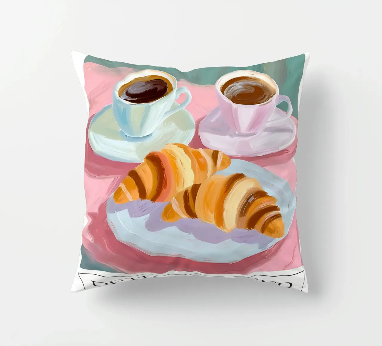 Colazione - Croissant, caffè, relax cuscino da leslie shop