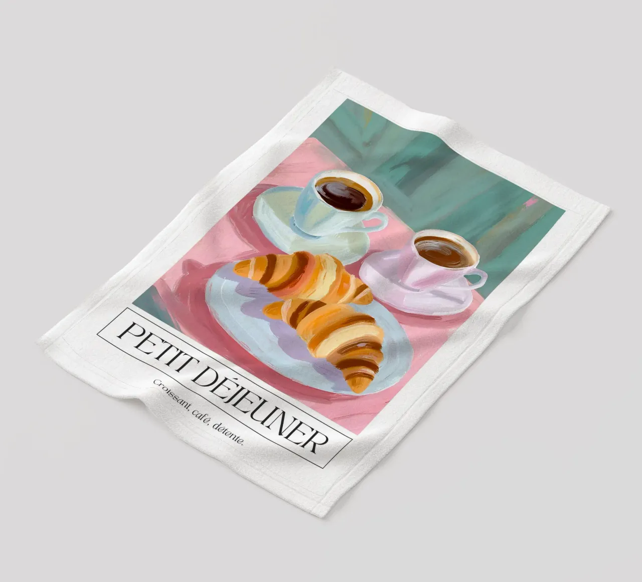 Colazione - Croissant, caffè, relax coperta in pile da leslie shop