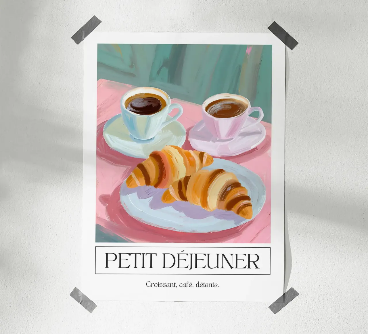 Colazione - Croissant, caffè, relax carta hahnemühle da leslie shop