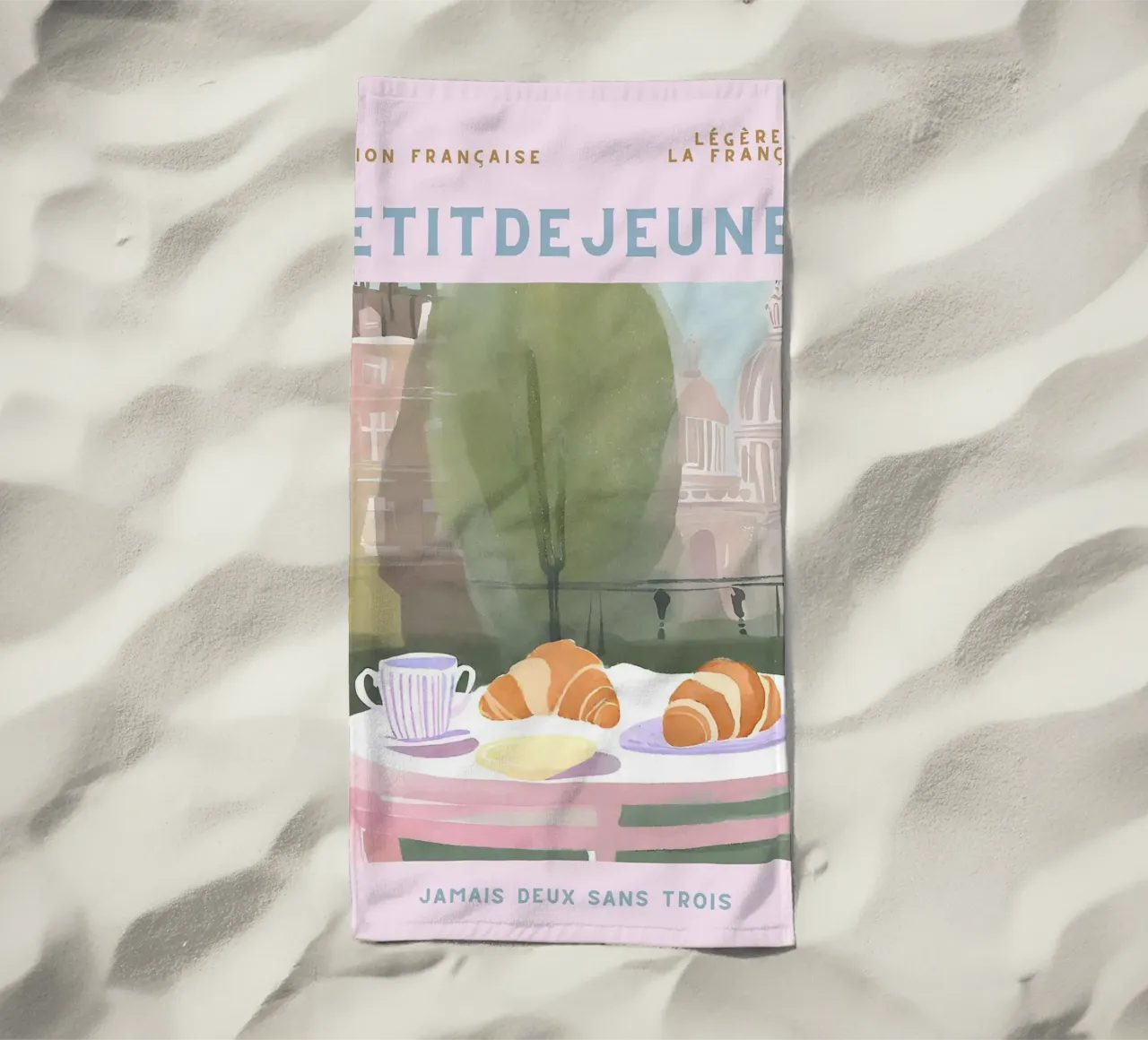 Colazione telo mare da leslie shop