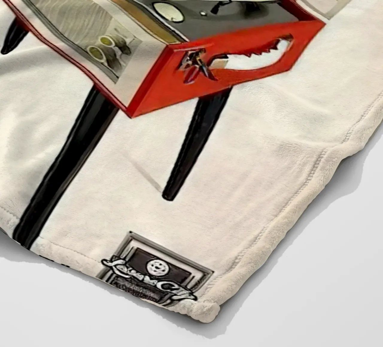 Record Player Hi-Fi. 1960s Retro Style fleece blanket by leslie shop