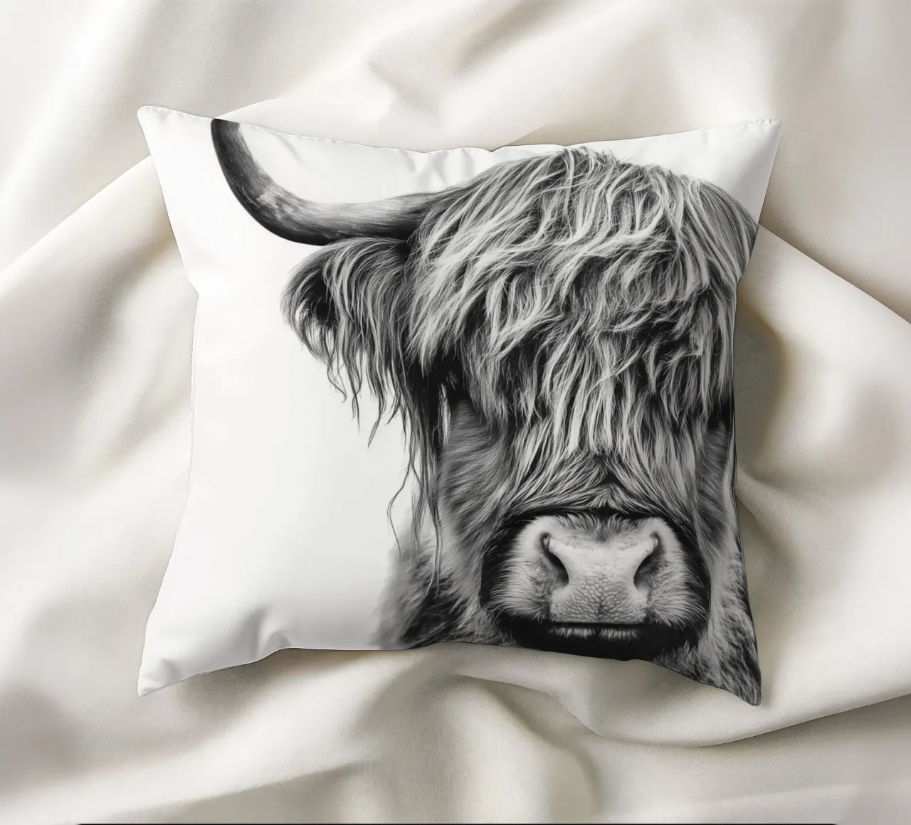 Bestiame ispido delle Highlands cuscino da Carinaprint