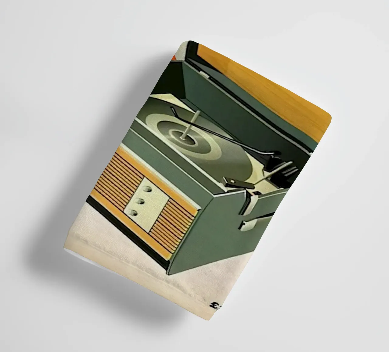 Record Player Hi-Fi. 1960s Retro Style towel by leslie shop