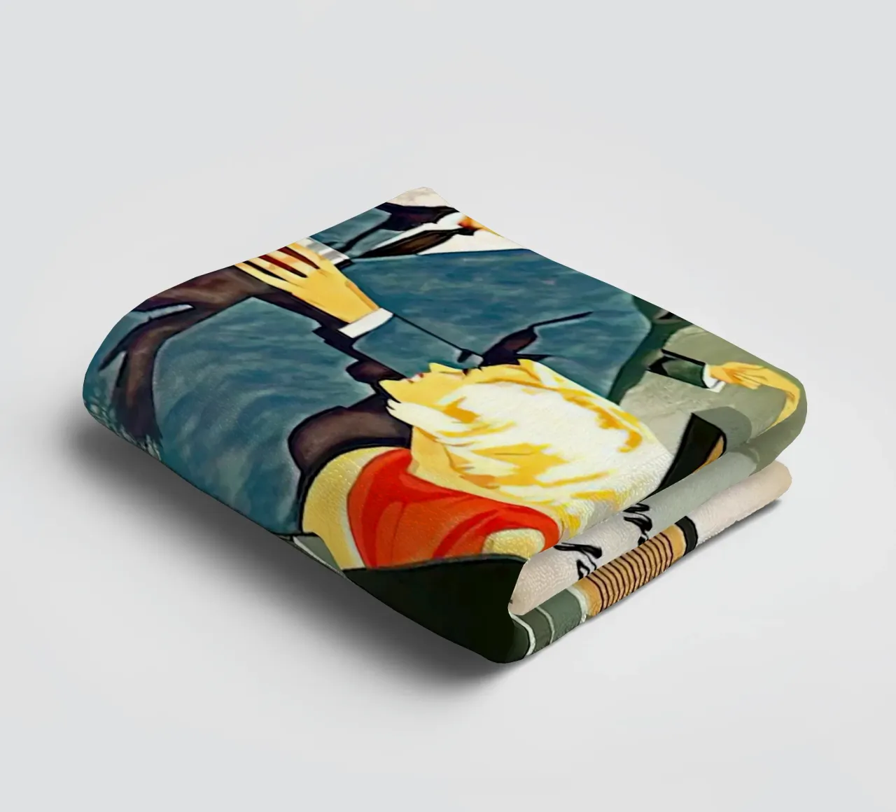 Record Player Hi-Fi. 1960s Retro Style towel by leslie shop