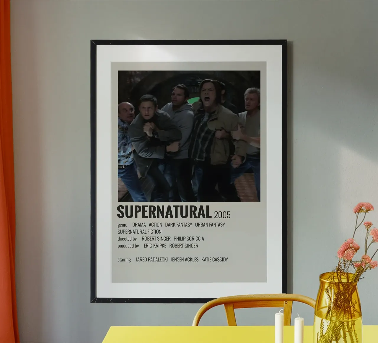SUPERNATURAL 2005 poster con telaio in alluminio da MVFminimalist