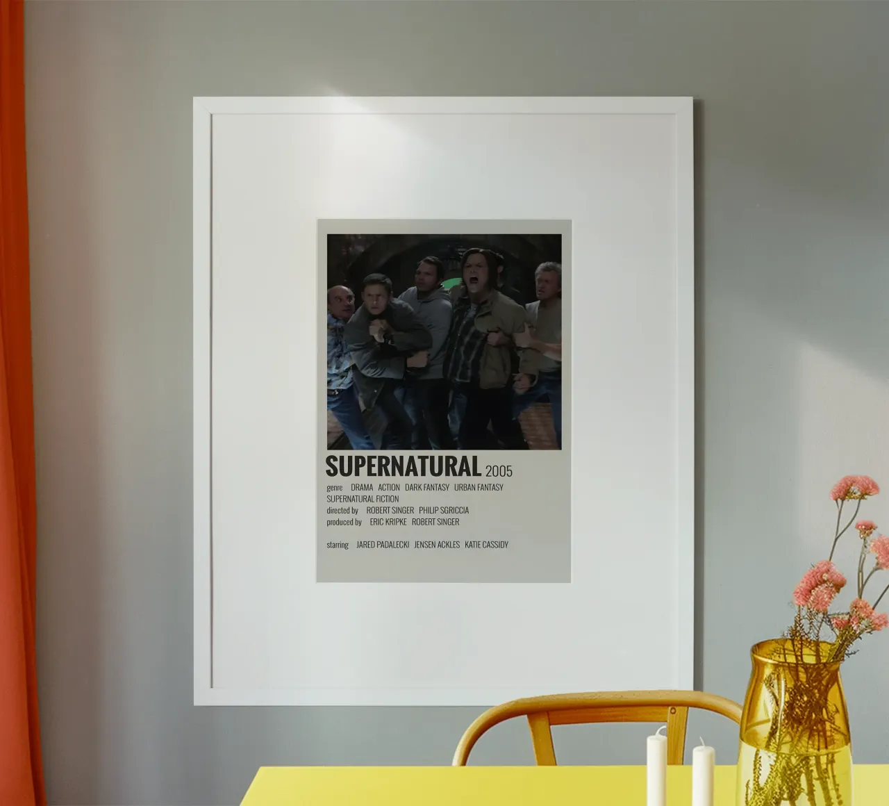 SUPERNATURAL 2005 poster con telaio in alluminio da MVFminimalist