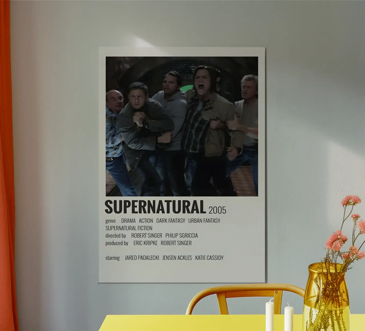 SUPERNATURAL 2005 poster con telaio in alluminio da MVFminimalist