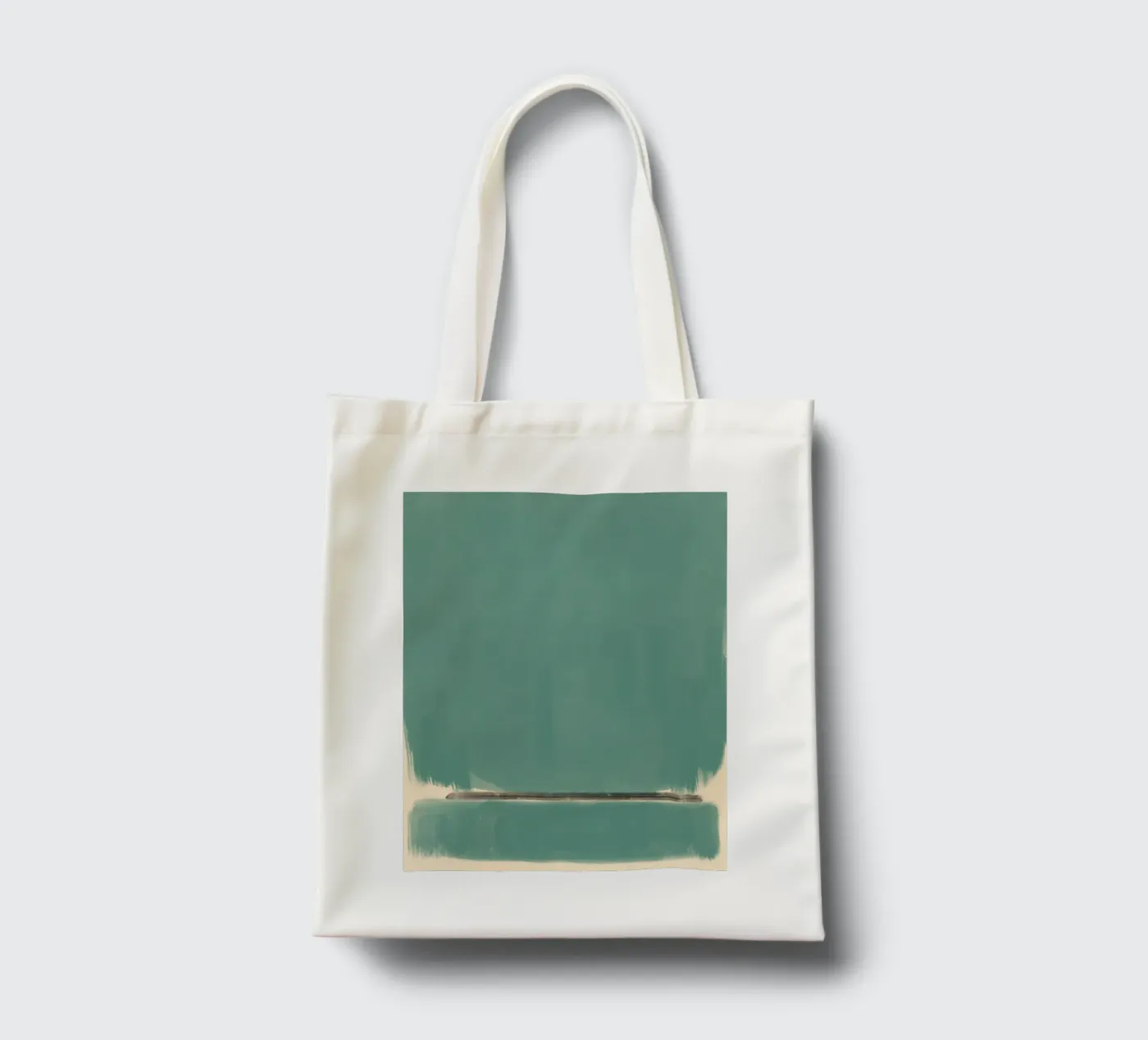 Abstrakt, massiv, türkis Jutebeutel von Little Dean