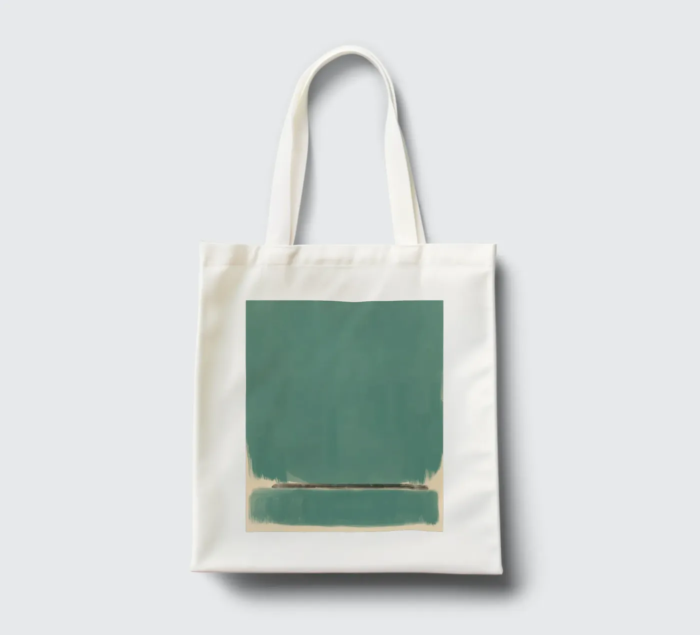 Abstrakt, massiv, türkis Jutebeutel von Little Dean