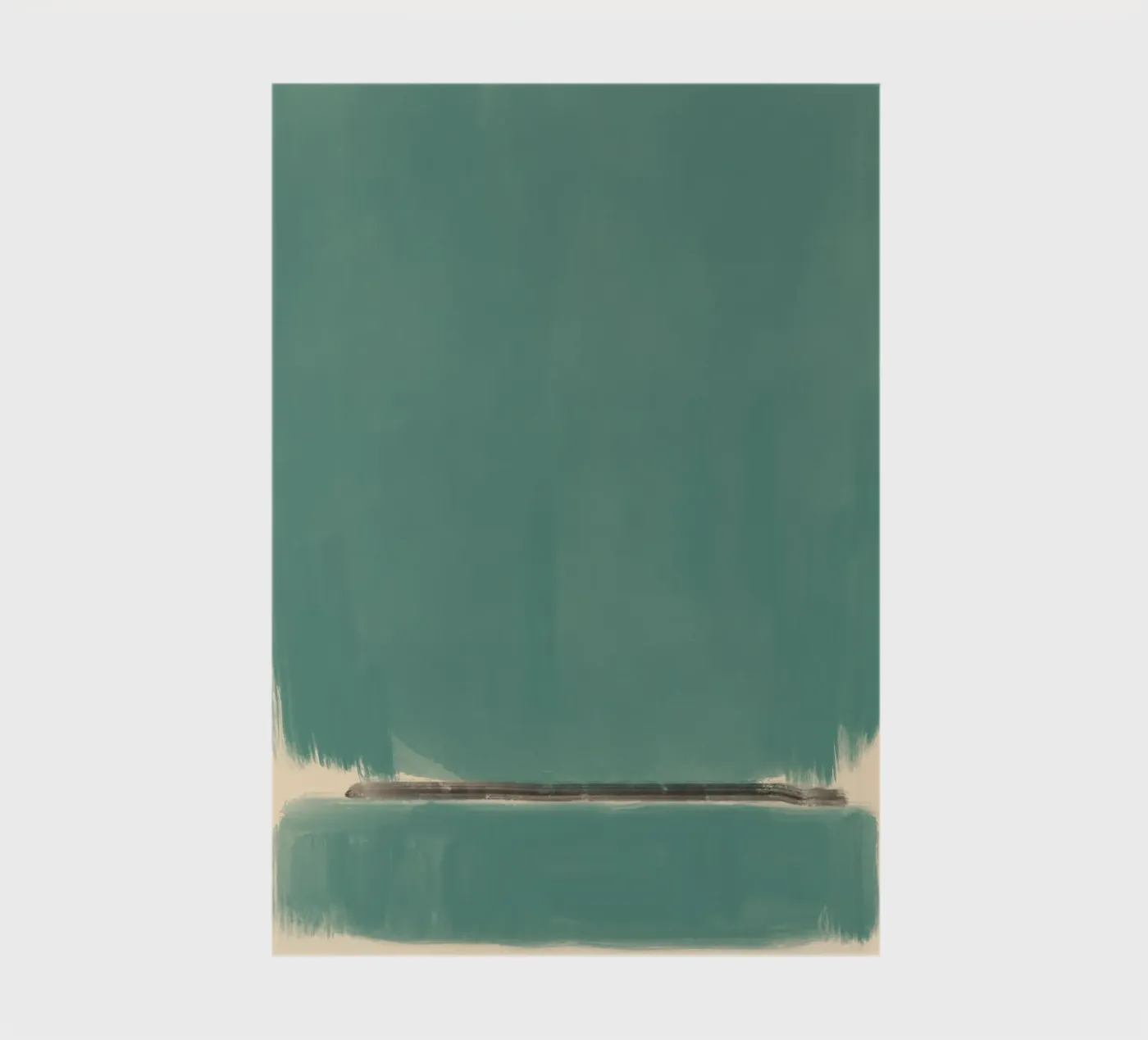 Solid teal abstract carnet de Little Dean