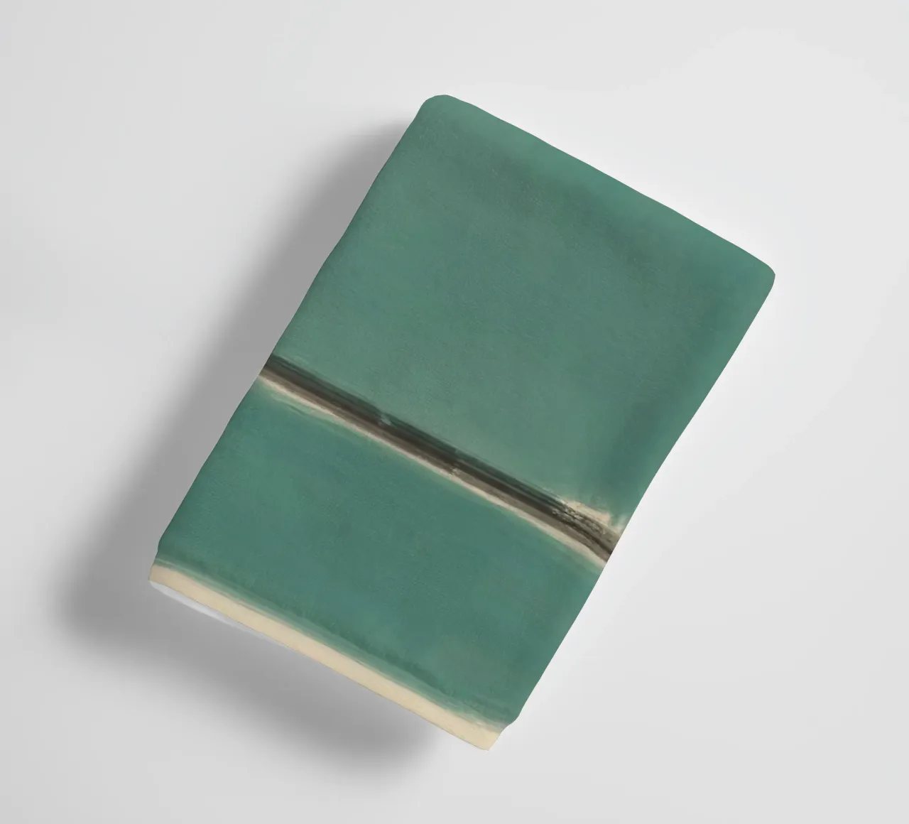 Solid teal abstract Handtuch von Little Dean