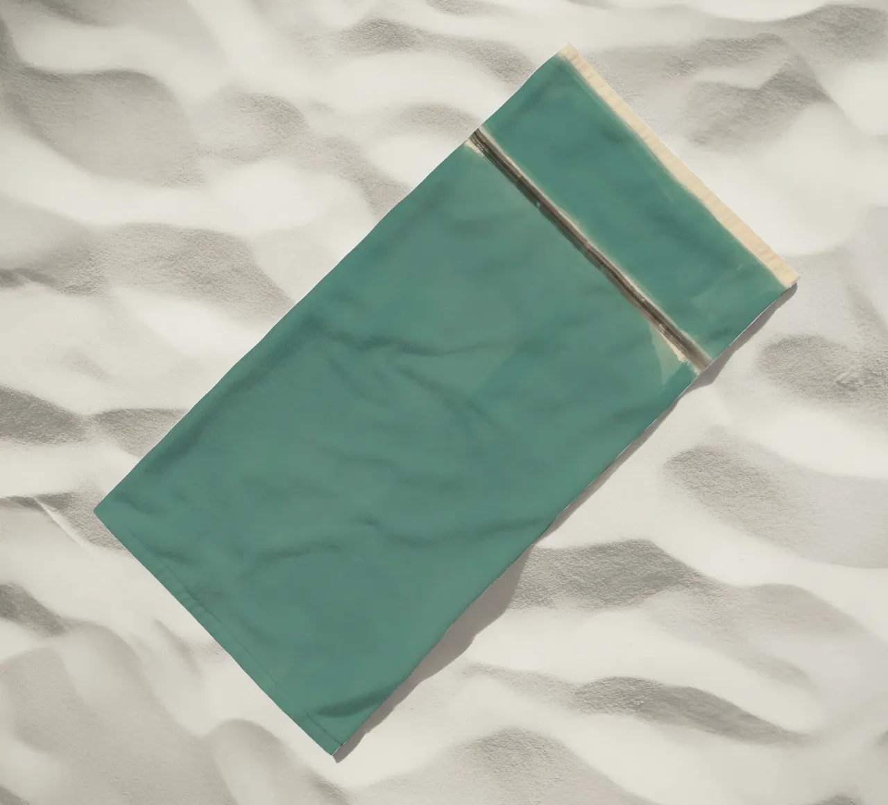 Abstrakt, massiv, türkis Strandtuch von Little Dean