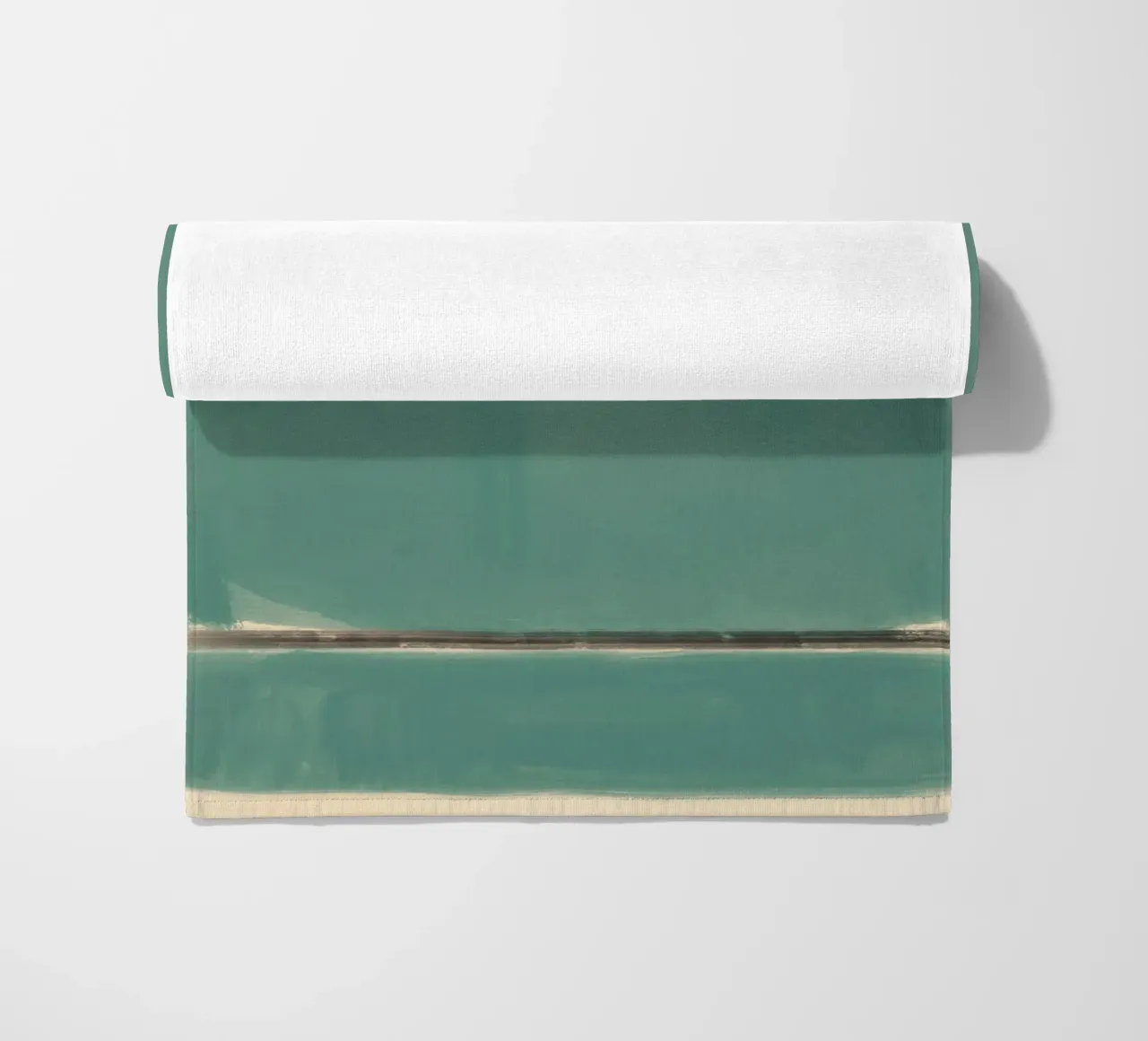 Solid teal abstract telo mare da Little Dean