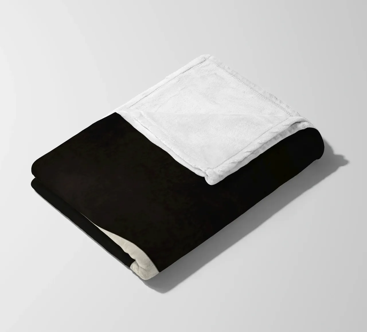 Forme organiche in bianco e nero 02 coperta in pile da Little Dean