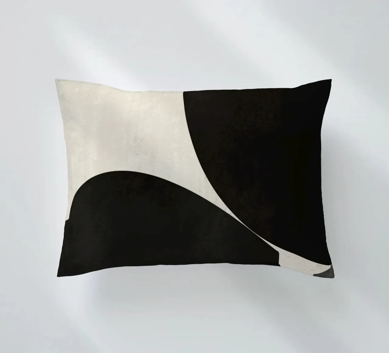 Forme organiche in bianco e nero 02 cuscino da Little Dean