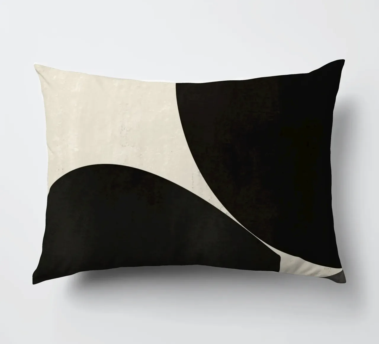 Forme organiche in bianco e nero 02 cuscino da Little Dean