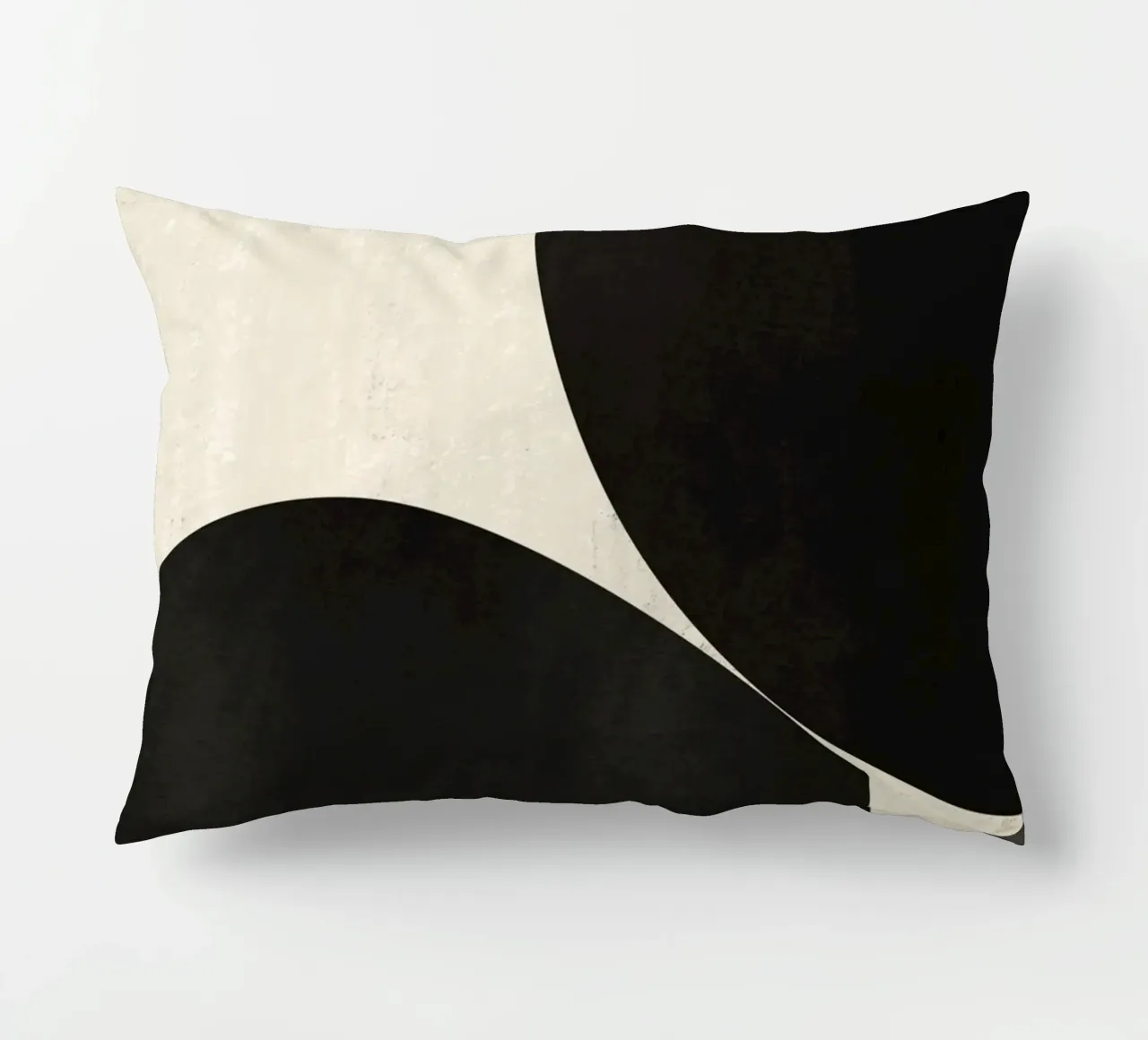 Forme organiche in bianco e nero 02 cuscino da Little Dean