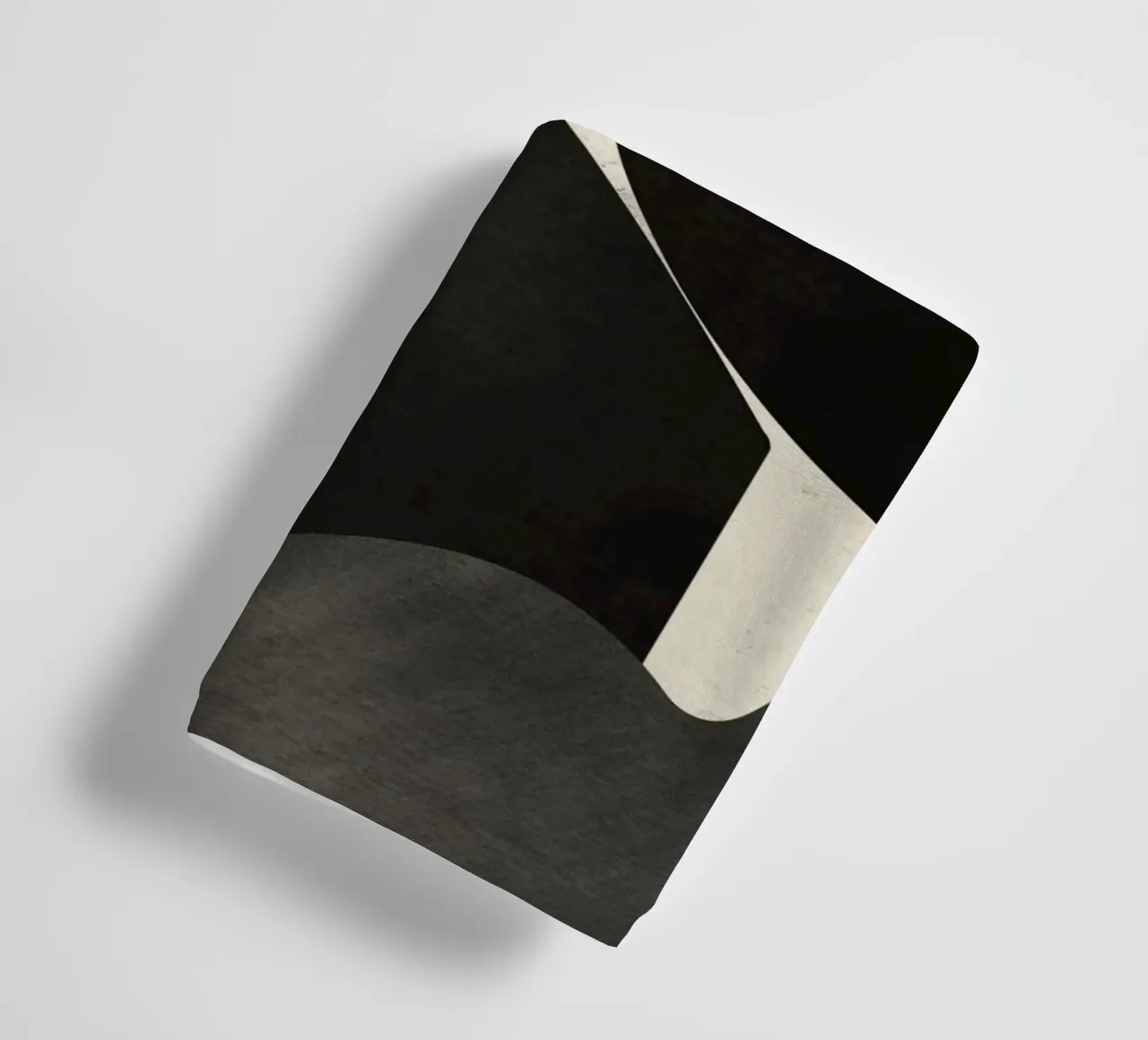 Forme organiche in bianco e nero 02 asciugamano da bagno da Little Dean