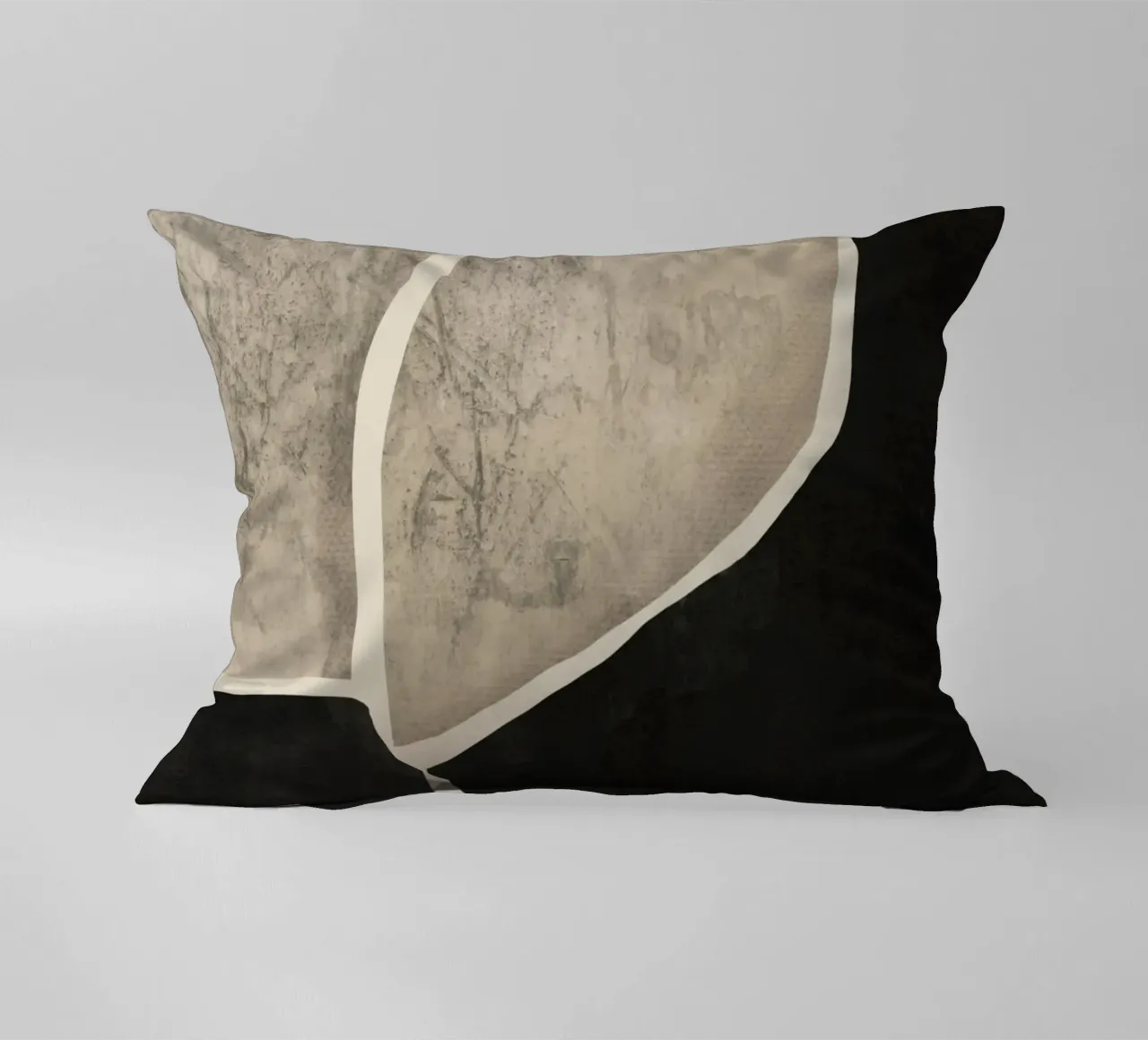 Textured large abstract 10 decorative cushion by Little Dean
