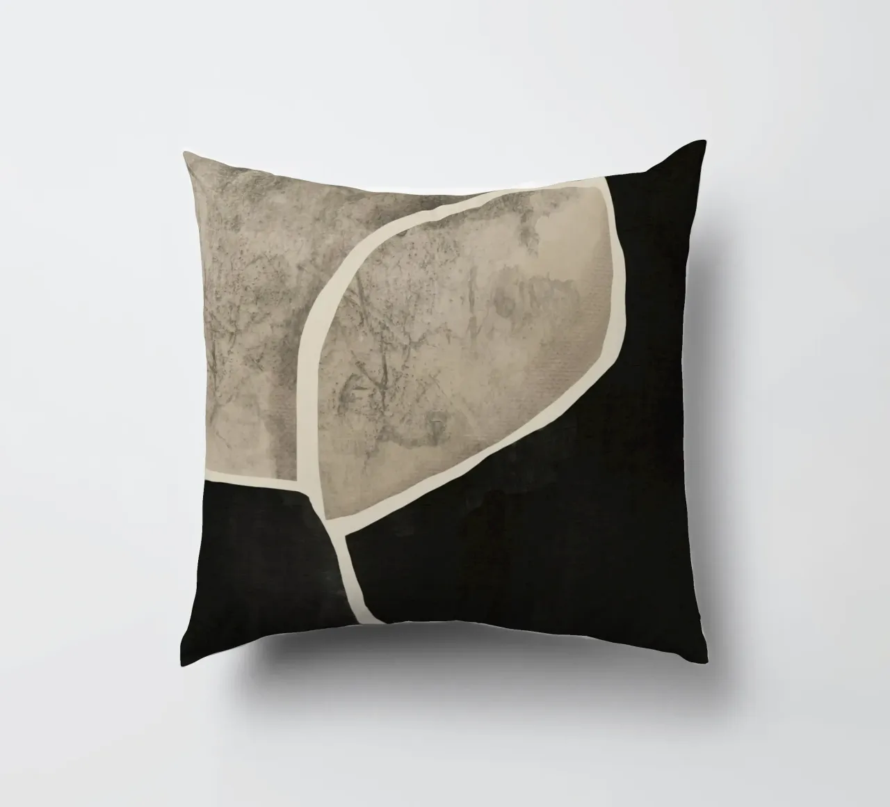 Textured large abstract 10 decorative cushion by Little Dean