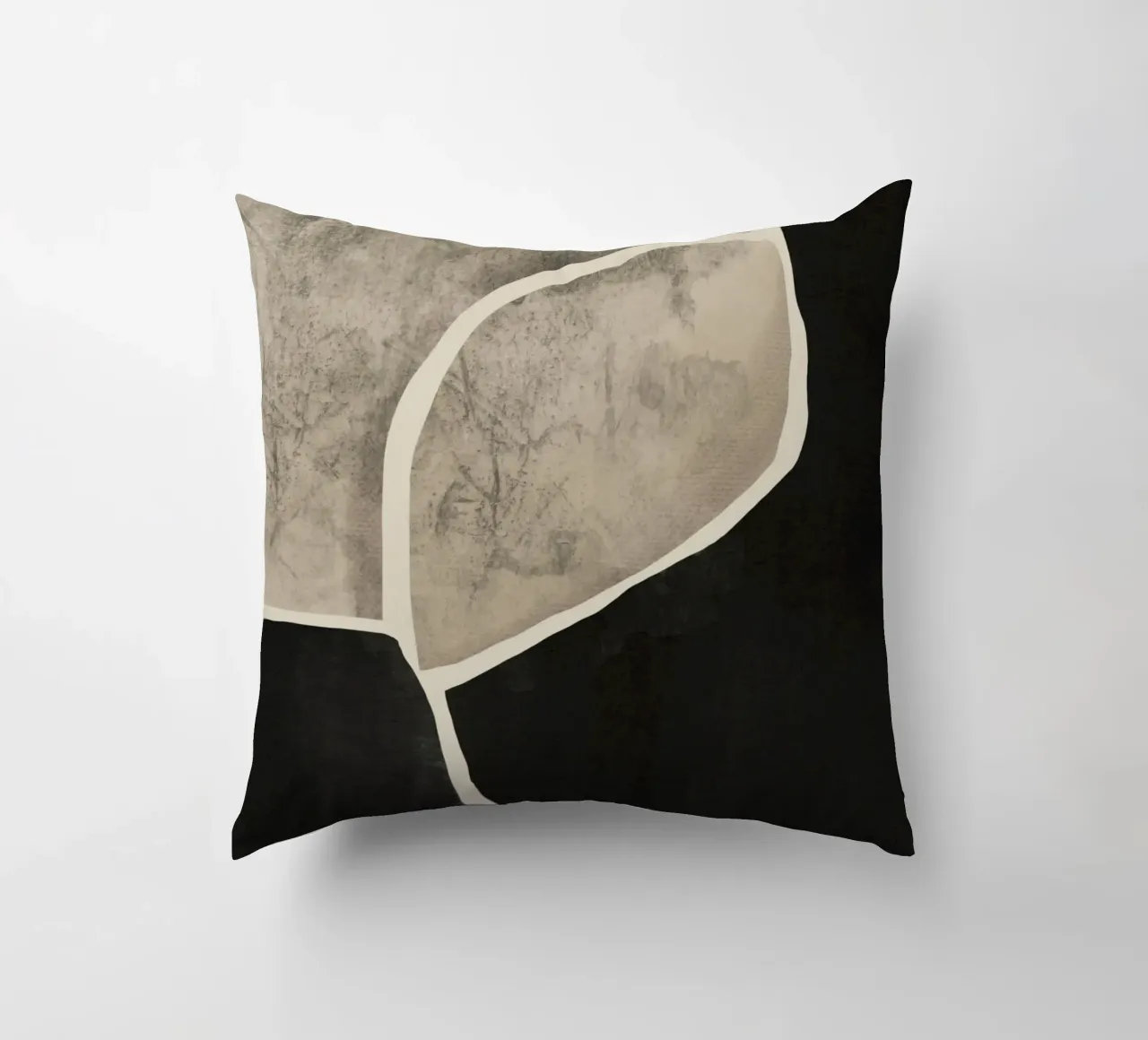 Textured large abstract 10 decorative cushion by Little Dean
