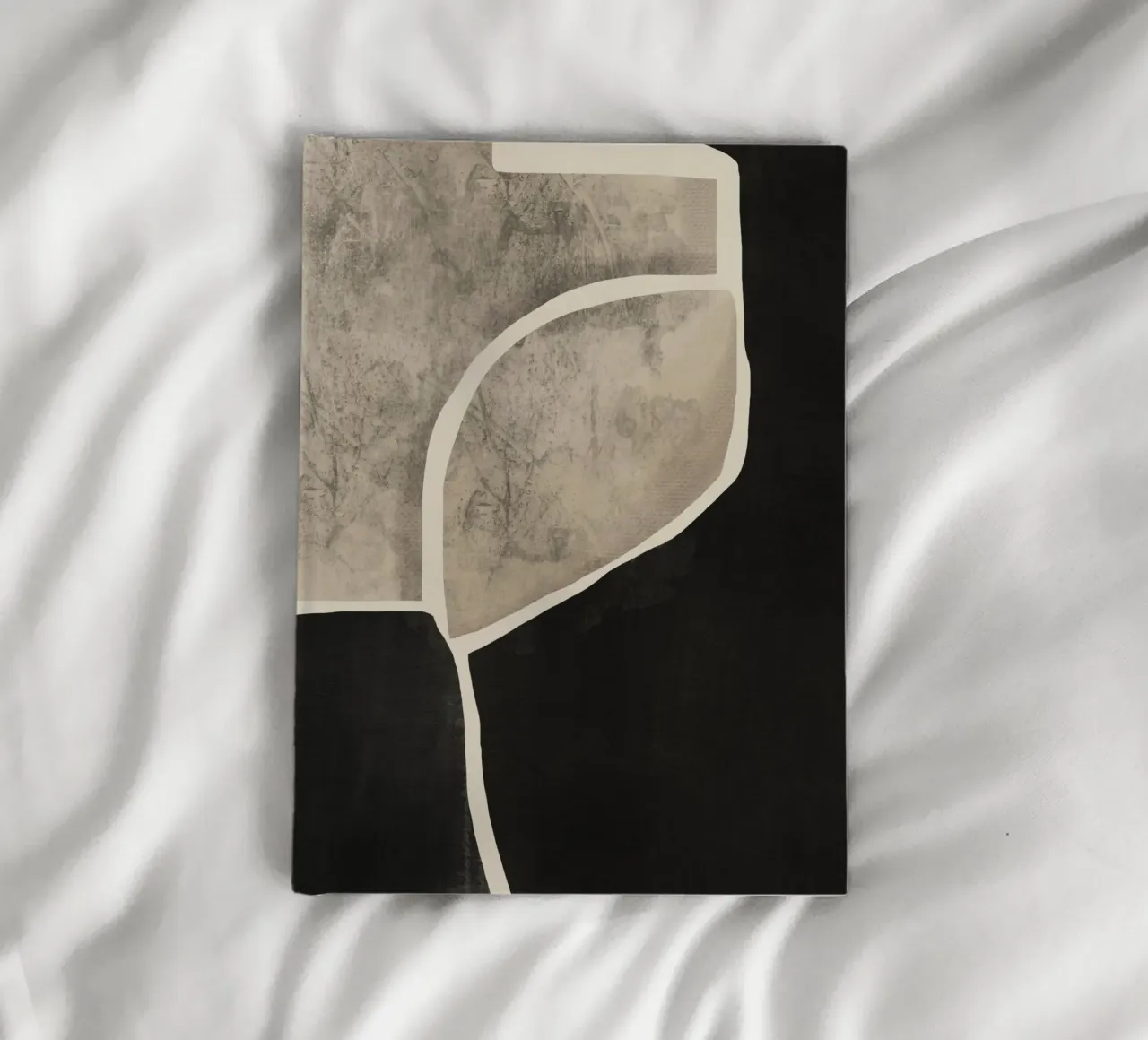 Textured large abstract 10 notebook by Little Dean