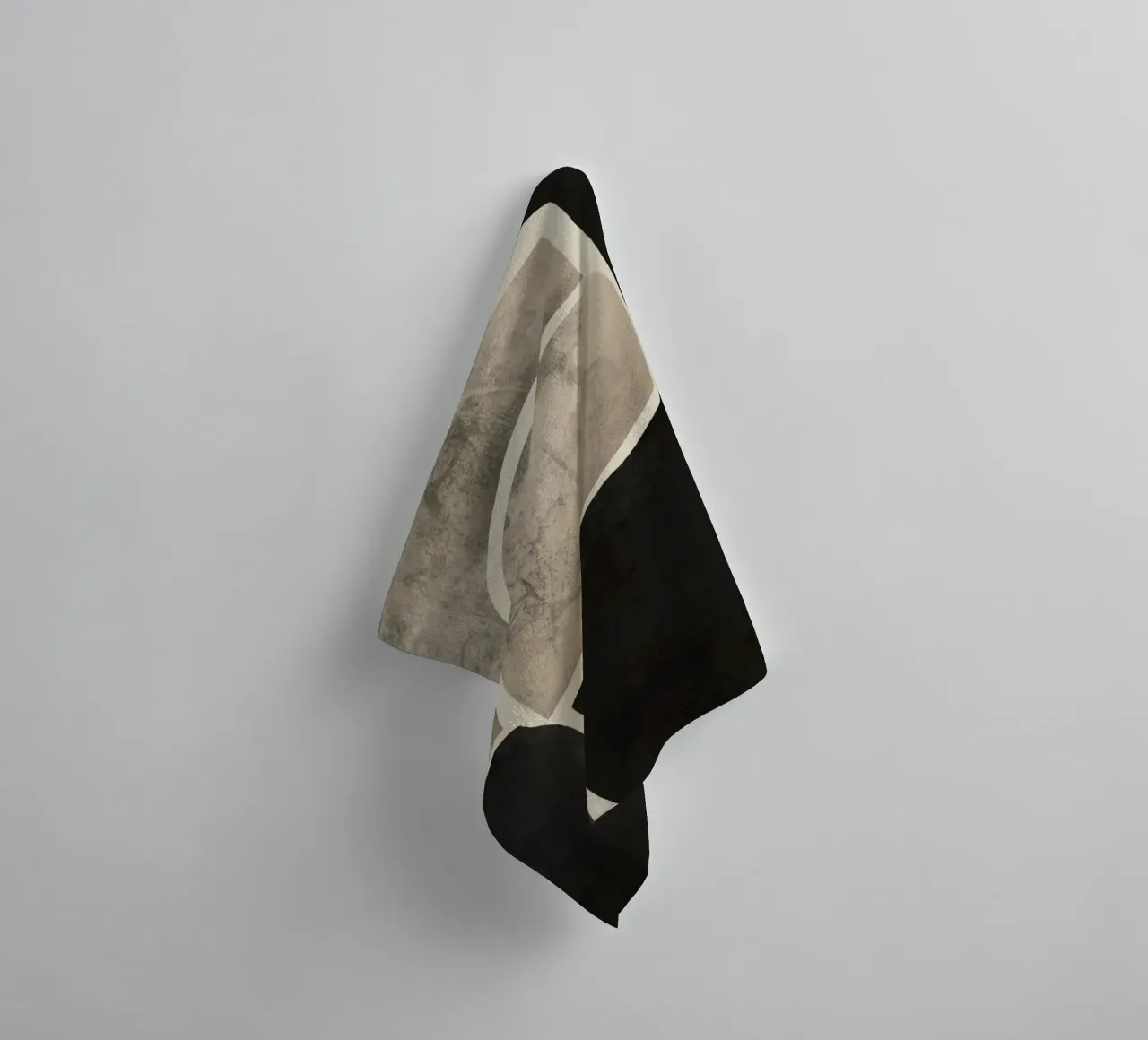Textured large abstract 10 towel by Little Dean