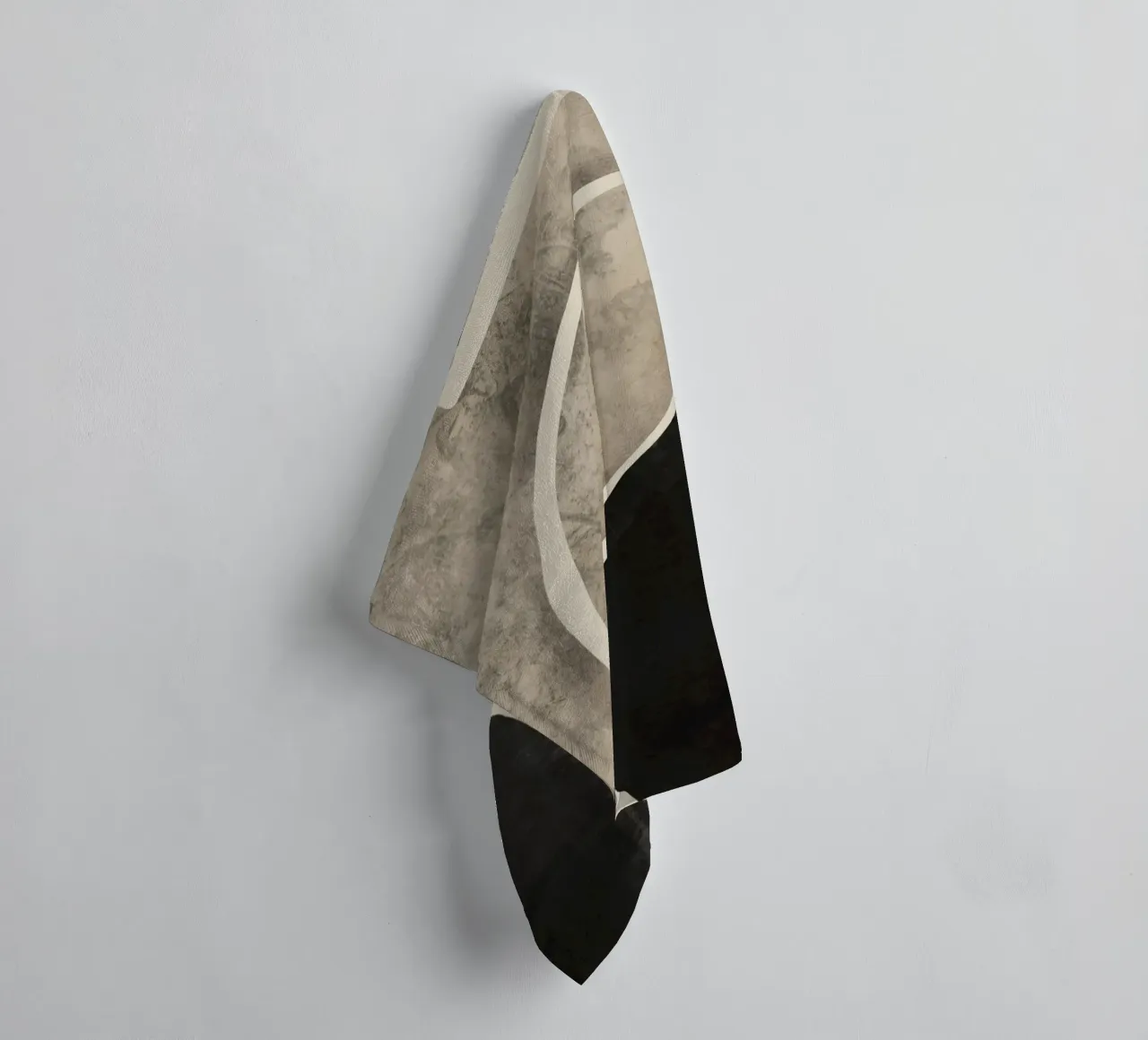 Textured large abstract 10 towel by Little Dean