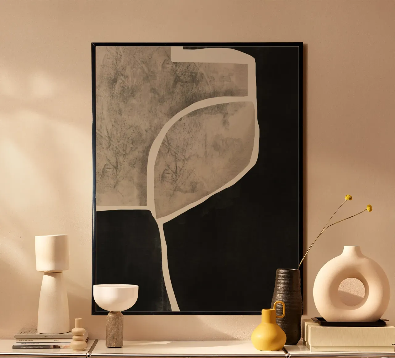 Textured large abstract 10 hahnemühle by Little Dean