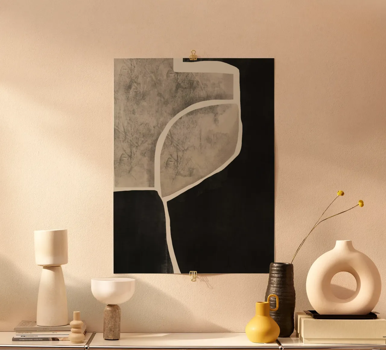 Grande astratto strutturato 10 poster da Little Dean